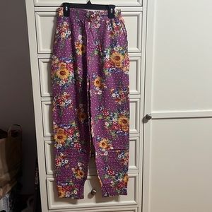 NWOT floral pajama pants